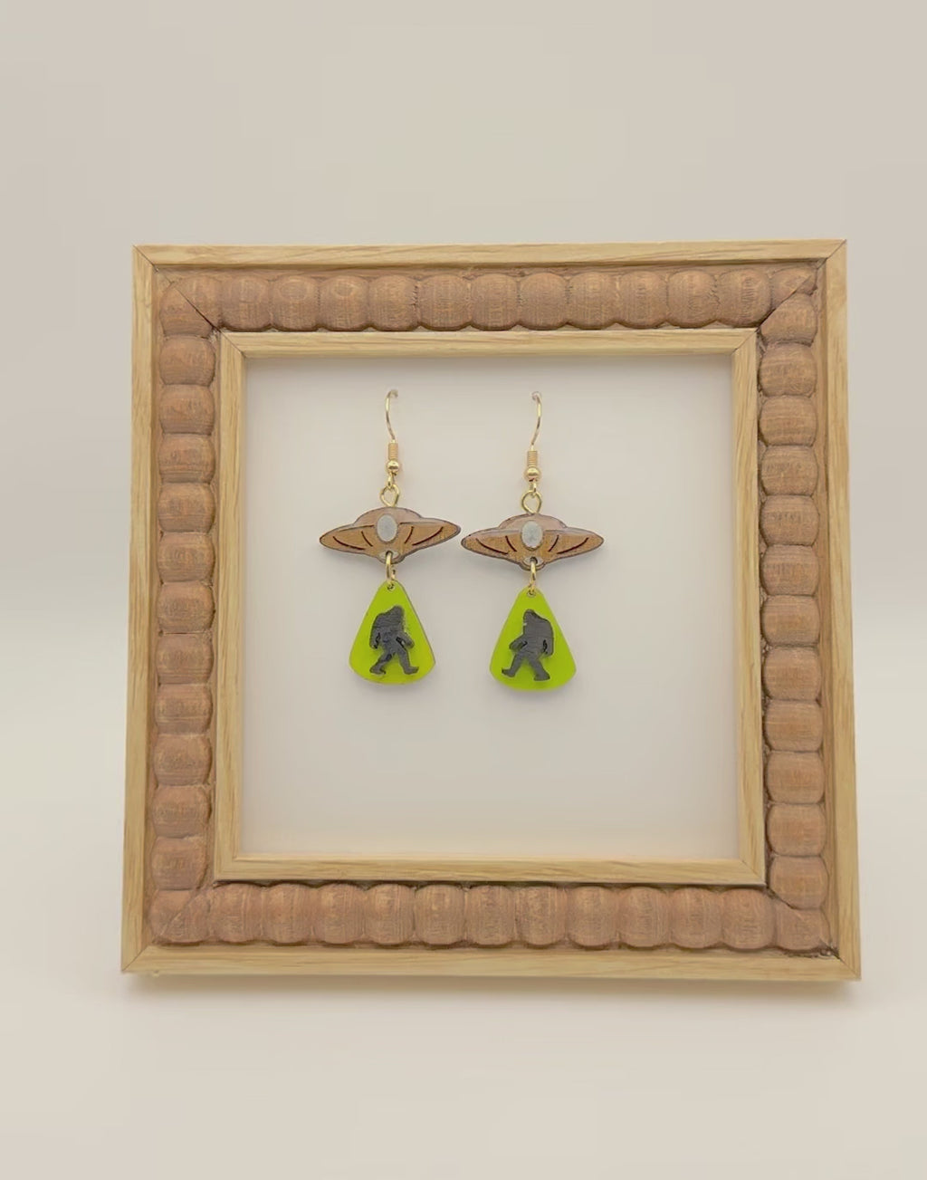 Sasquatch Abduction Earrings